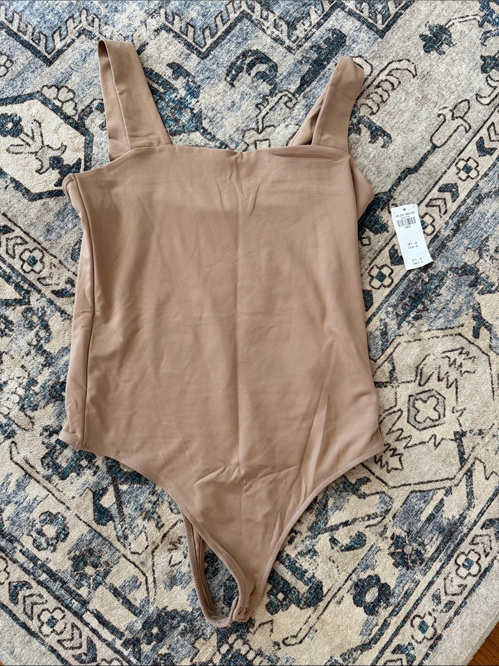 Abercrombie & Fitch Women's Tan Square-Neck Bodysuit